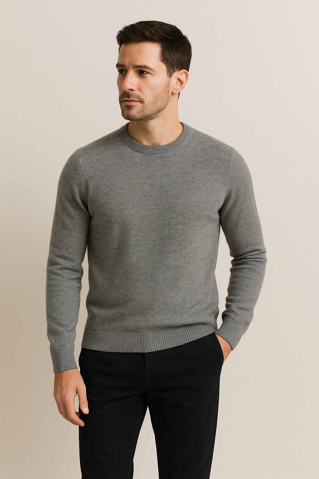 Aiden – Cashmere Crewneck Sweater