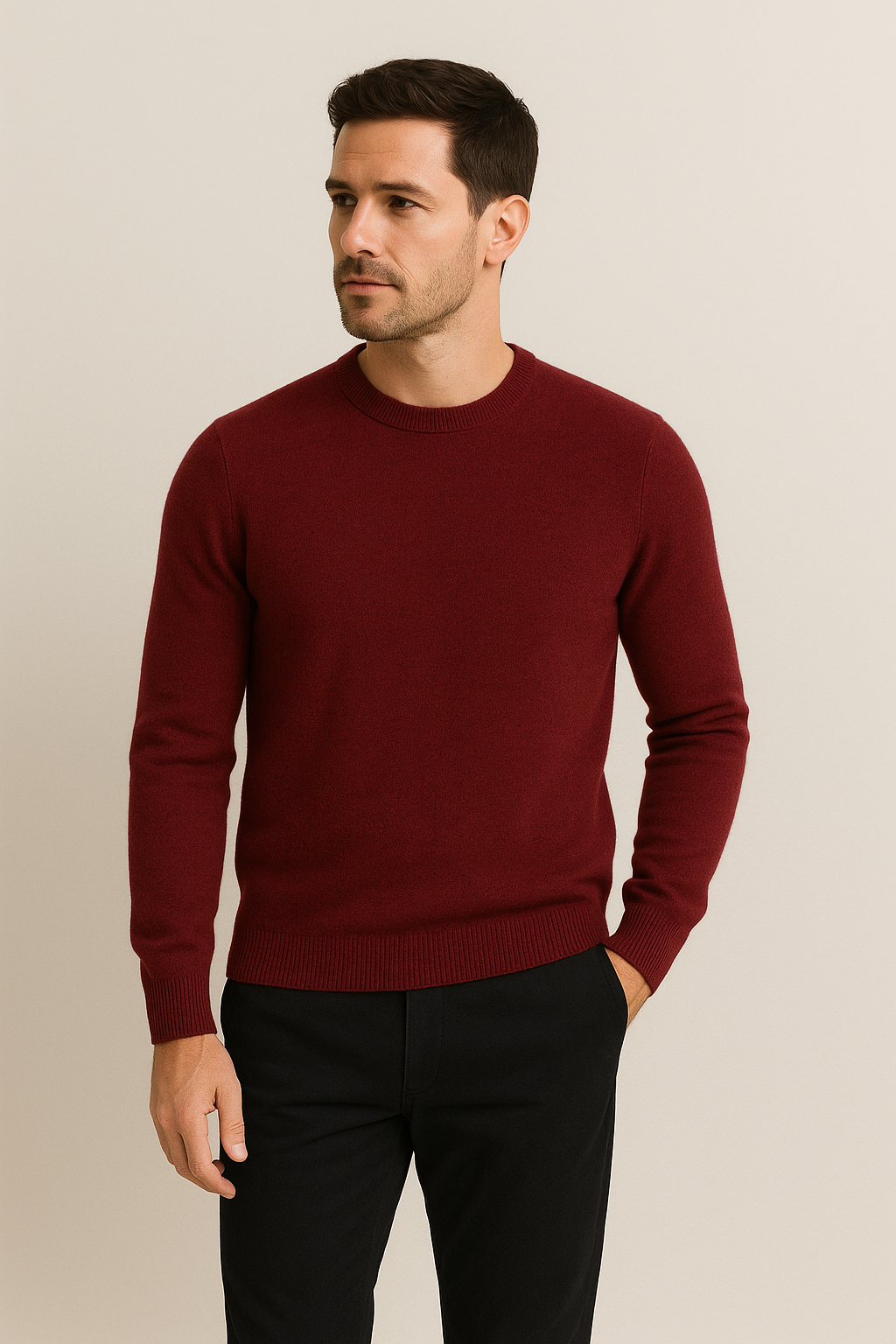 Aiden – Cashmere Crewneck Sweater