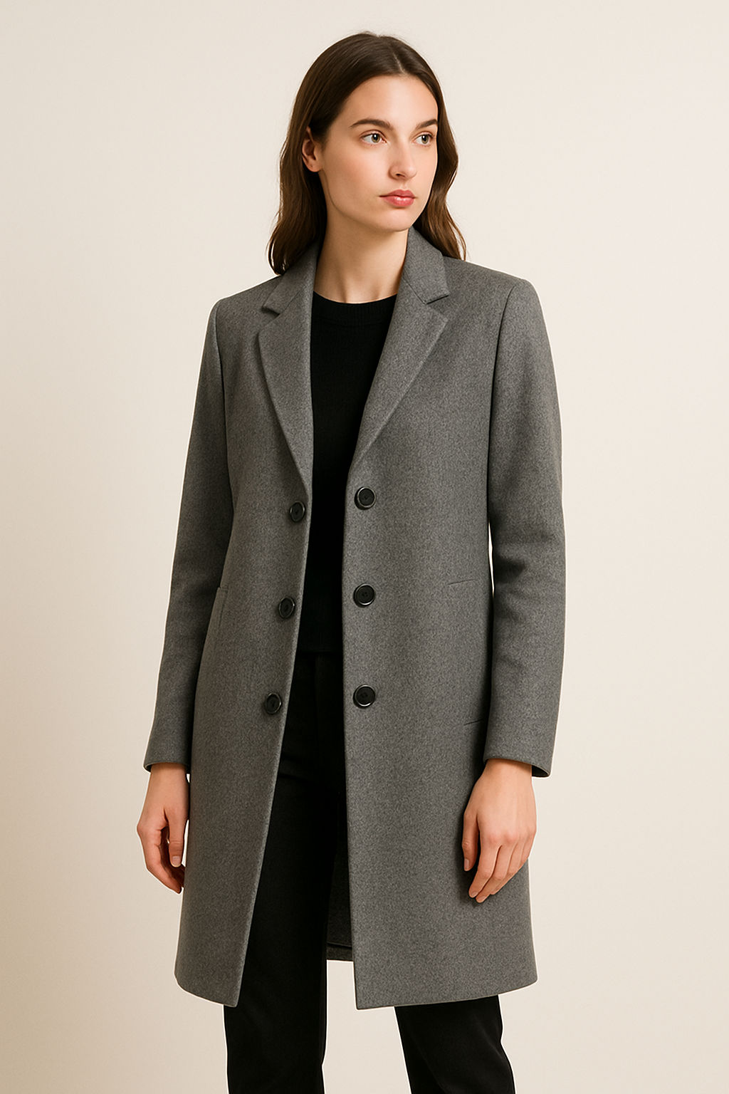 Maya – Oversized Wool Coat